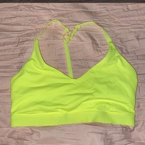highlighter yellow Forever 21 sports bra